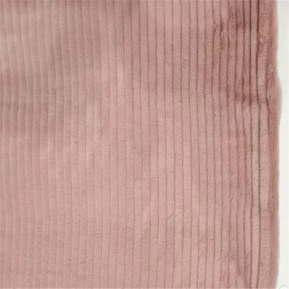 Bunny Fur Horizontal Strip Shearing Groove Faux