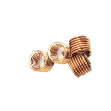 ST8*1.25*Phosphor Bronze Stainless Steel Wire Threaded Insert Custom Size Fasteners with Natural Surface Treatment Packed Carton