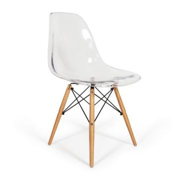 Réplica de cadeira de jantar de plástico Eames dsw