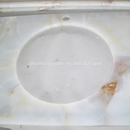 White onyx vanity top,onyx vanity top,bathroom vanity tops