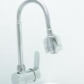 Silver SS Pull Out Flexible Pipe Basin Faucet