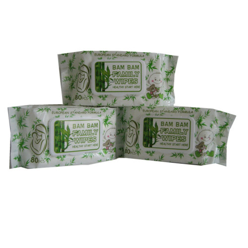 Vente en gros Lingettes humides de nettoyage en bambou polyvalentes à usage familial