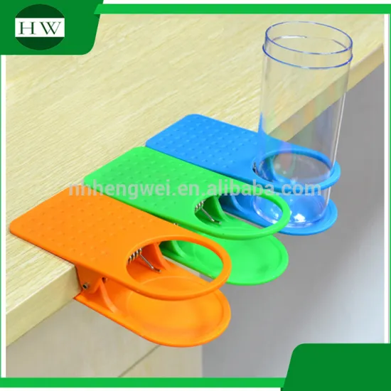 table desk palstic clip coffee cup holder