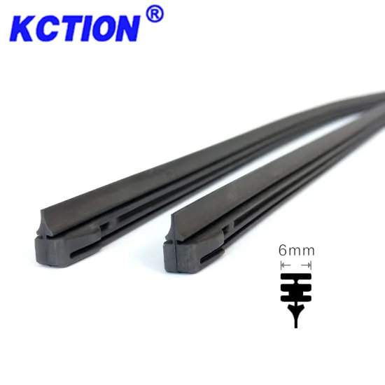 Kction Best-Selling Insert Rubber Wiper Refill for Longer Service Life - 6mm Frame Wiper Blades