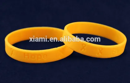 2016 hope faith love ribbons silicone bracelet