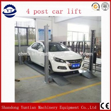 Hot selling good quality four post car park lift for garage price