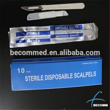 Stainless steel disposable scalpel