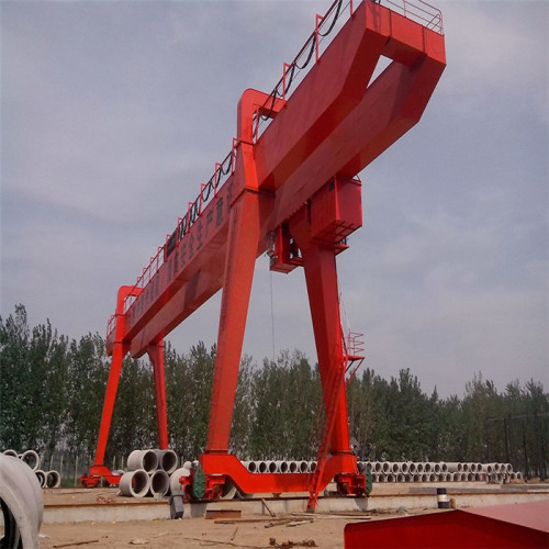 Single hook 10 ton double girder gantry crane