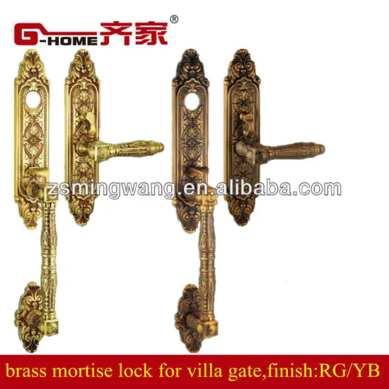 brass hotel handle locks