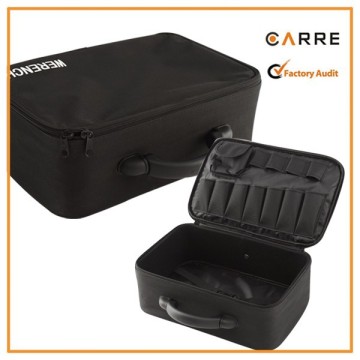 soft sided nylon hairdressing tools cosmetic storage box professional makeup vanity bag case