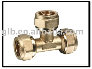 Brass compression fittings for PEX pipes
