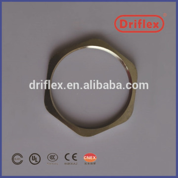 Brass nickel plated hexagon locknut