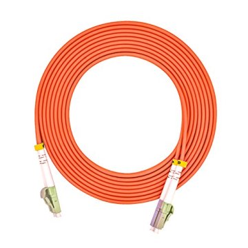 LC to UPC Multimode OM3 Duplex 2.00mm 2M Customizable PVC Fiber Optic Patch Cord