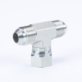 Tee Male Jic 74deg Cone Seal Hydraulic Fitting