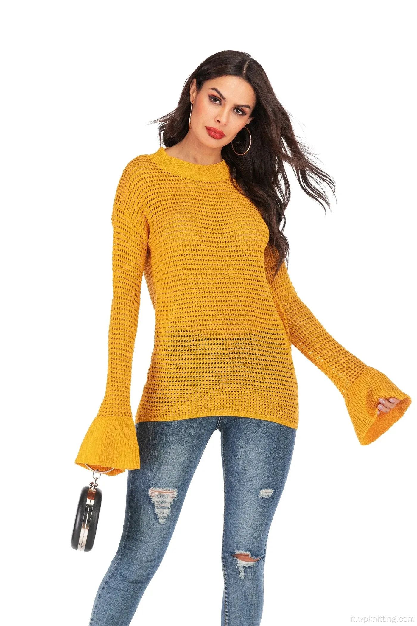 Pullover di moda per maglieria bellissima maglione da donna