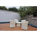 Patio Aluminium Garden Table Furniture White Tables