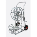 Zink vergulde skelet reel stand en trolley