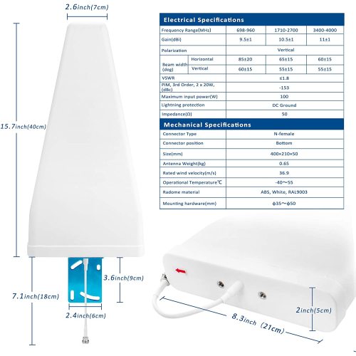 Bộ khuếch đại tín hiệu điện thoại di động 4G ăng -ten thời gian logarit