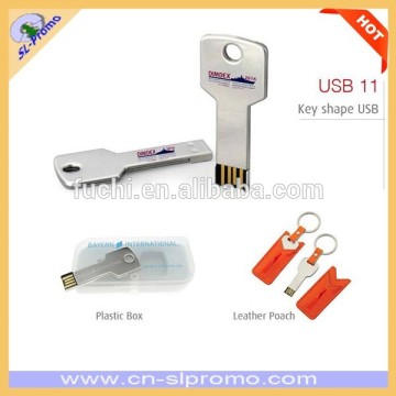 High Quality 8G Key Shape USB Flash Drive With Magnet Plastic Box
