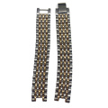 Vintage Two Tone Beads Of Rice Watch Bracelet