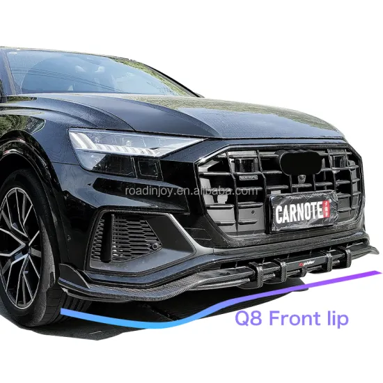 Light Real Carbon Fiber Front Spoiler Bumper Lip for Audi Q8 SQ8 2018-2022 Car Lower Splitter Blade