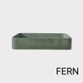 Modernes minimalistisches Beton -Rechteck -Becken im minimalistischen Stil