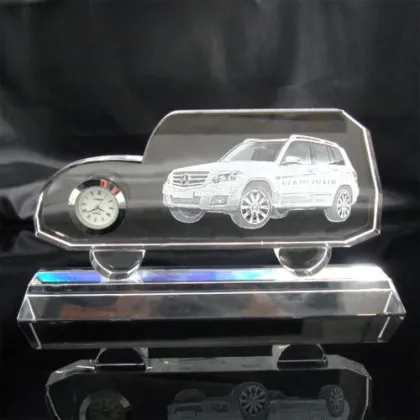 crystal glass car model