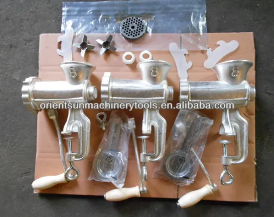 Hot sale 8# hand operated meat mincer manual meat grinder machine to EU
