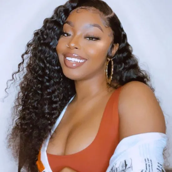 Superfect Wholesale Cheap Undetectable Knots 5x5 Lace Closure Water Wave Wig For Women Human Hair Wigs