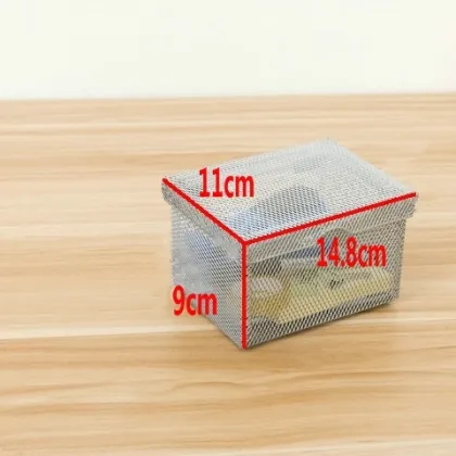 Flip storage box Metal grid storage and sorting