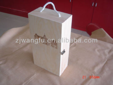 cheap pine wood wine boxes