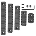 M-lok Picatinny Rail Tactical 21mm Rifle Scope Mount Aluminum Rails Section Adapter 5 7 9 11 13 Slots Mlok Side Rail System