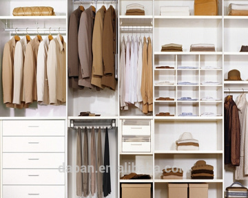 White modern bedroom wardrobes China walk-in closet supplier