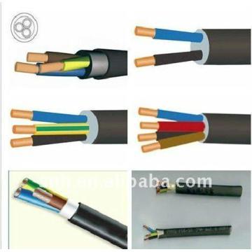 CommonCR or similar synthetic elastomer rubber-sheathed flexible cords