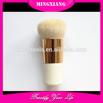 White goat hair kabuki makeup brushes