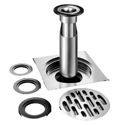 Double-layer filtering floor drain