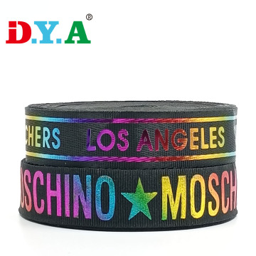 Printo de impressão de poliéster brilhante personalizada Web Wrap Webbing