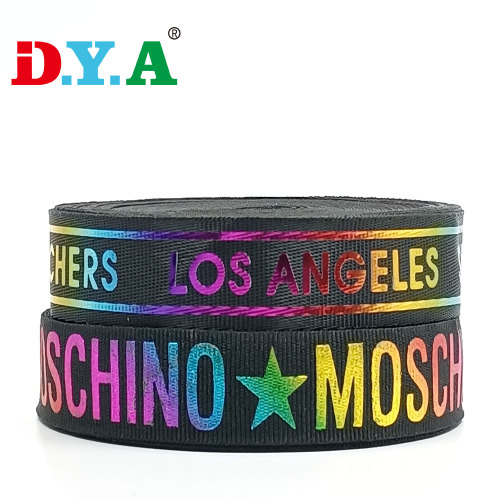 Printo de impressão de poliéster brilhante personalizada Web Wrap Webbing