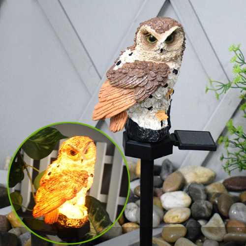 Outdoor Waterproof Energy Saving Wireless Owl Shape LED Solar Light