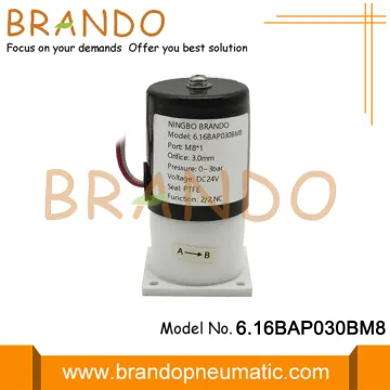 M8 Port Anti Corrosive PTFE Solenoid Valve