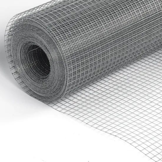 Black Welded Square Mesh Hardware Cloth Roll: Ideal for Pet Enclosures, Gardens, and Farm Fencing