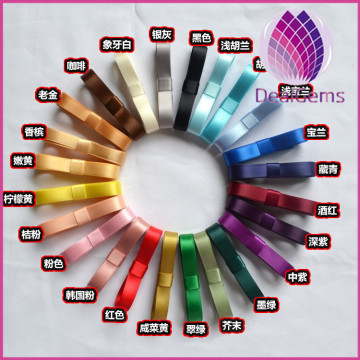 Ribbon,double side satin,mixed colors, 1inch wide .