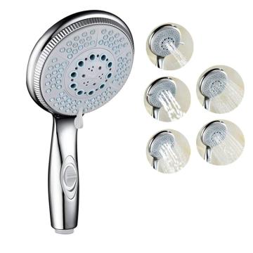abs five functions chrome shower head
