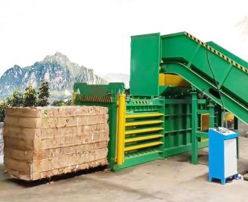 Automatic 120 Tons Horizontal Cardboard Baler Machine for Waste Paper Baling Press