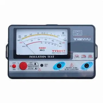 Megger testing with 500V rated voltage