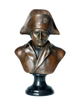 Home decor famous figure bronze napoleon bust portrait head statue sculpture