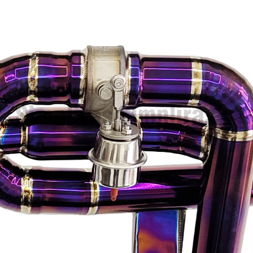 Burnet Purple Lamborghini Gallardo 04–08 F1 Spec Ti X-Pipe Auspuff mit Ventilen