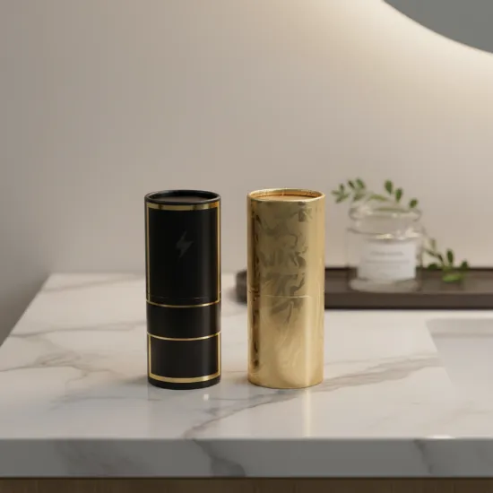 Glossy Paper Cosmetic Tube with Custom Design