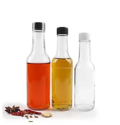 180ml 6oz woozy glass hot chili sauce bottle