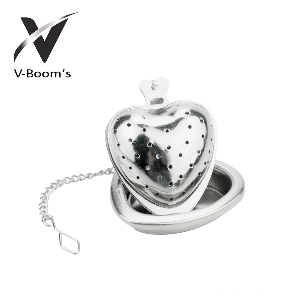 Cute Heart Shaped Metal Tea Infuser